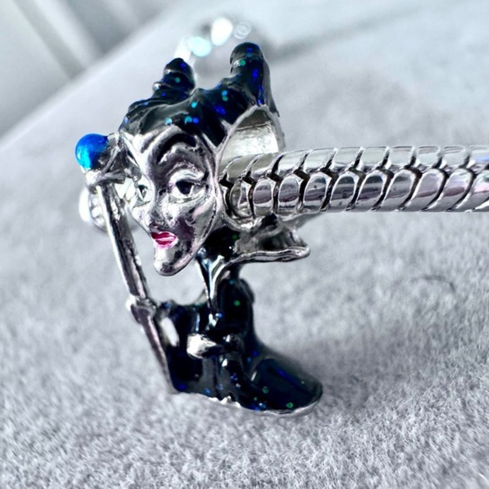 Disney Maleficent Bead Charm Silver fits‎ PANDORA - Picture 9 of 13